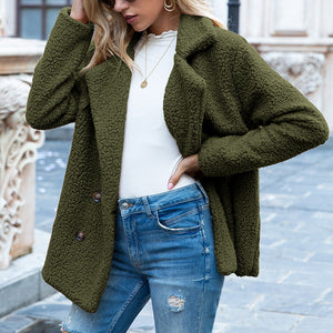 Women’s Loose Lapel Winter Coat