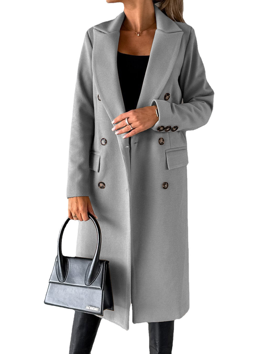 Women’s Long Sleeve Lapel Winter Coat