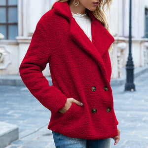 Women’s Loose Lapel Winter Coat