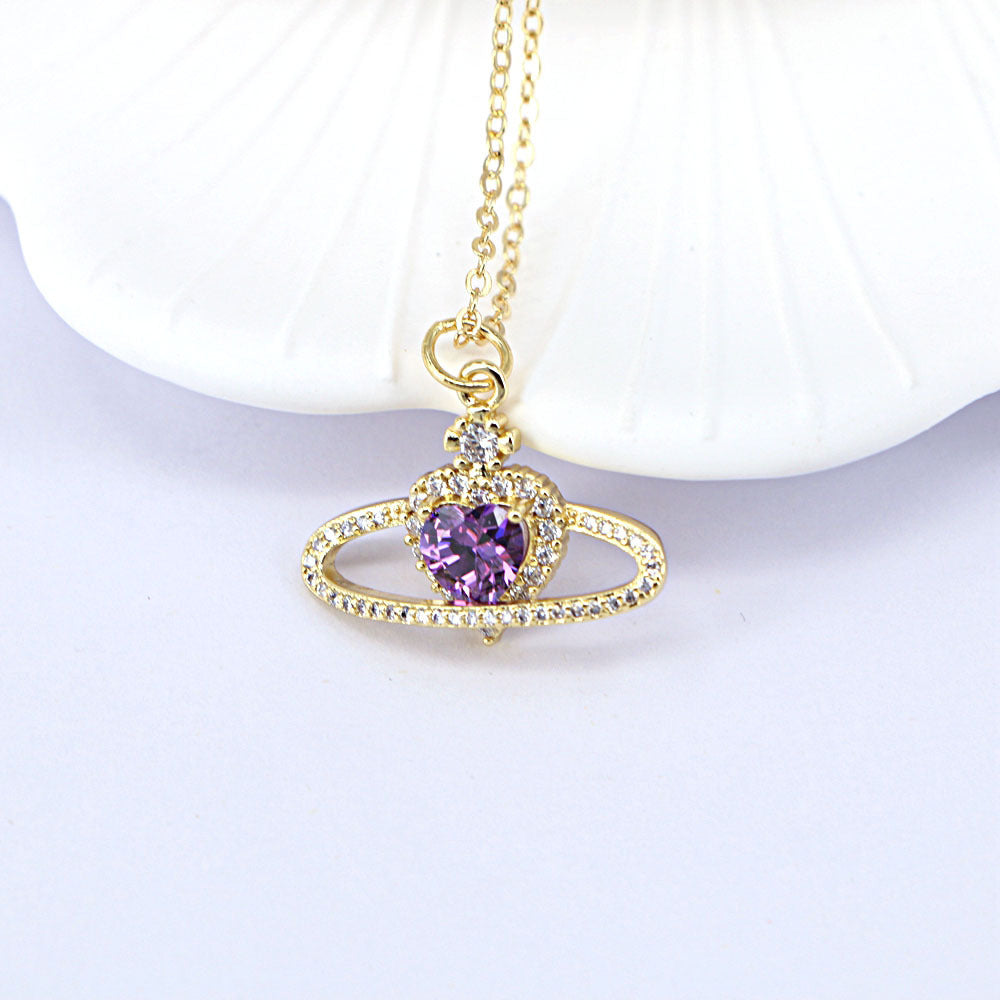 Women's Zircon Love Necklace