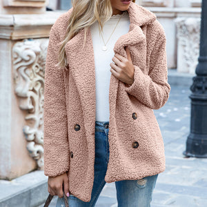 Women’s Loose Lapel Winter Coat