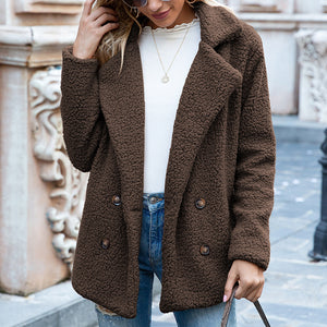 Women’s Loose Lapel Winter Coat