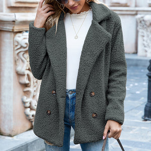 Women’s Loose Lapel Winter Coat