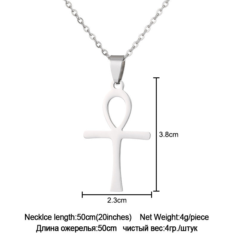 Unisex Stainless Steel Cross Necklace