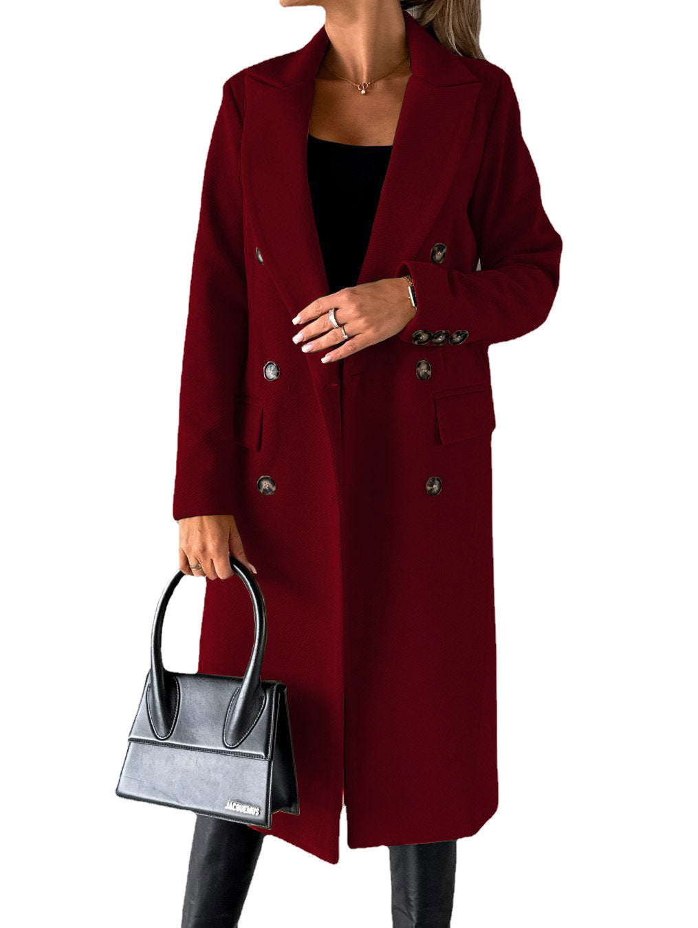 Women’s Long Sleeve Lapel Winter Coat